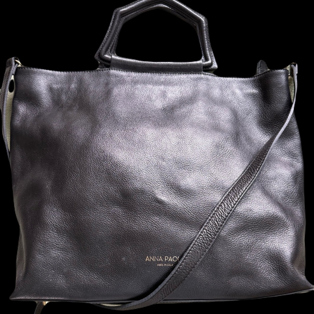 Anna poala leather tote
